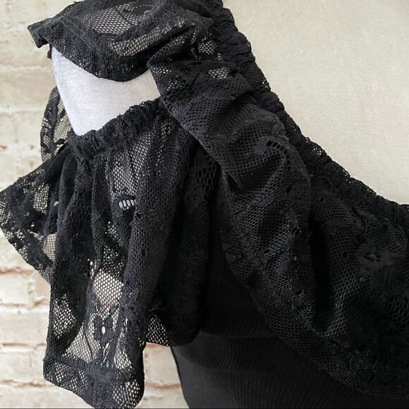 ASOS lace ribbed crop top - Picture 2 of 7